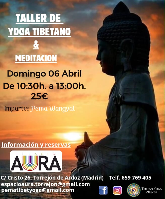 Imagen Cartel Evento Yoga TIbetano en Madrid